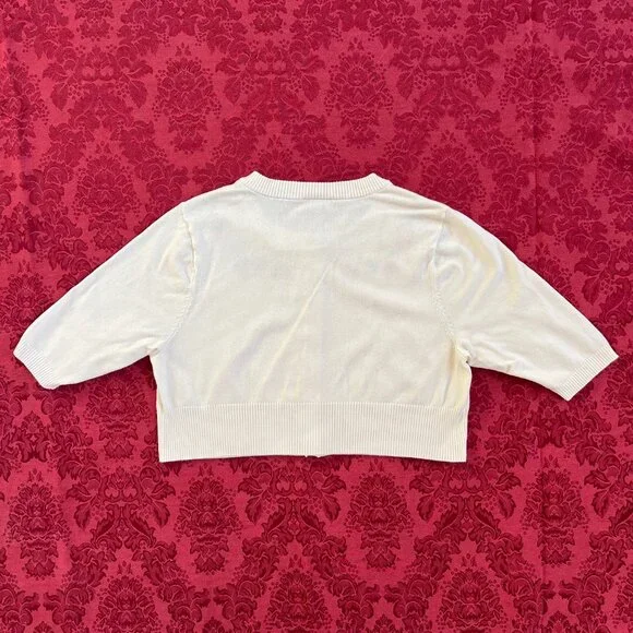 Retro Chic by Torrid Cottagecore Strawberry Cropped Cardigan Sweater Size 0 - Picture 7 of 16